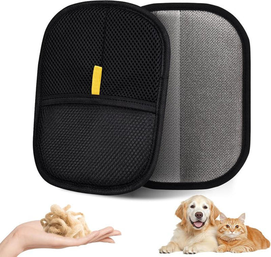 Pet Static Hair Removal Glove, Pet Hair Cleaning Glove, Pet Hair Removal Tool,Reusable Cat Dog Electrostatic Hair Remover Grooming Glove Tool,Dog & Cat Grooming Supplies