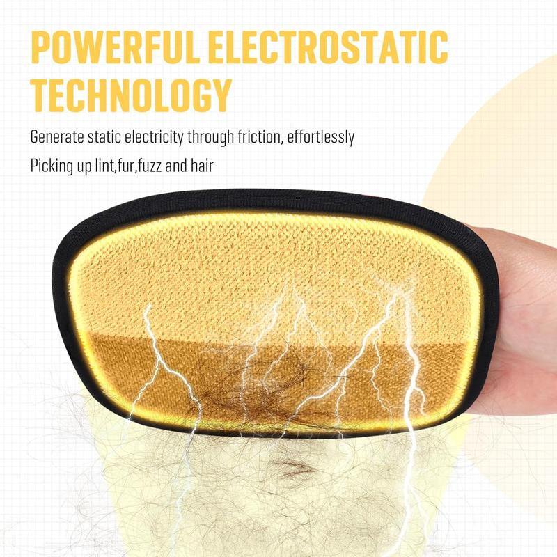 Pet Static Hair Removal Glove, Pet Hair Cleaning Glove, Pet Hair Removal Tool,Reusable Cat Dog Electrostatic Hair Remover Grooming Glove Tool，Dog & Cat Grooming Supplies
