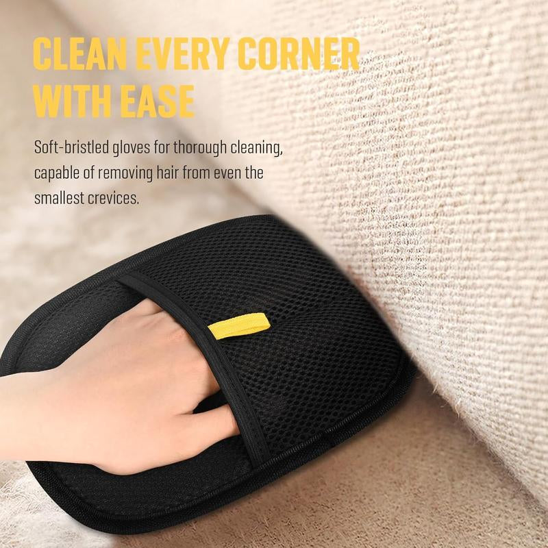 Pet Static Hair Removal Glove, Pet Hair Cleaning Glove, Pet Hair Removal Tool,Reusable Cat Dog Electrostatic Hair Remover Grooming Glove Tool，Dog & Cat Grooming Supplies